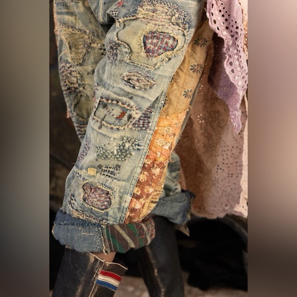 Magnolia Pearl Washed Side Stripe Jeans Free People - Picture 13 of 16